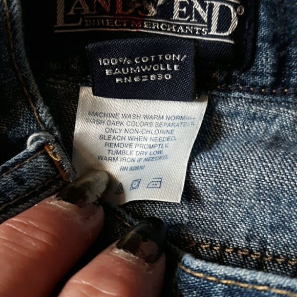 Lands' End Classic 5 Pocket‎ Jeans Boot Cut 4 - Picture 6 of 6
